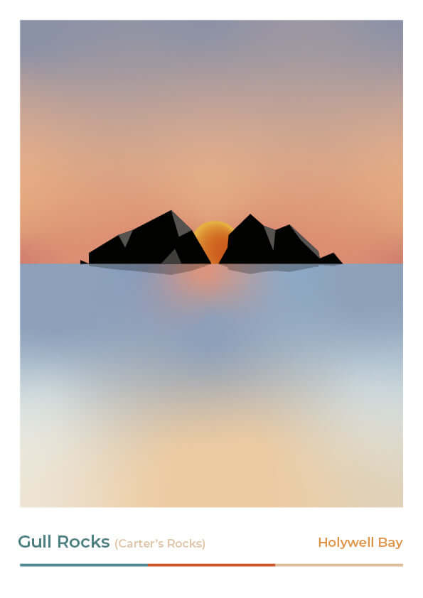 Holywell Bay Digital Art