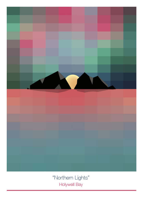 Holywell Bay Digital Art