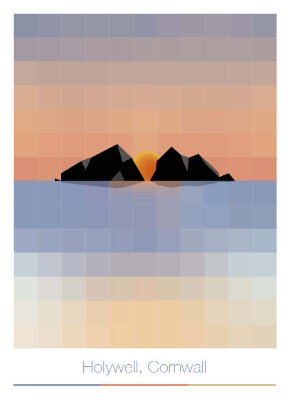 Holywell Bay Digital Art