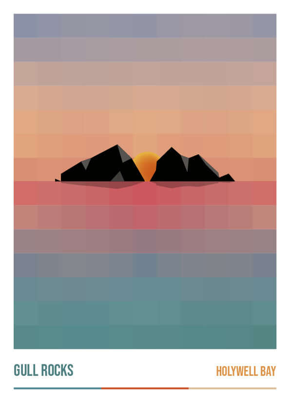 Holywell Bay Digital Art