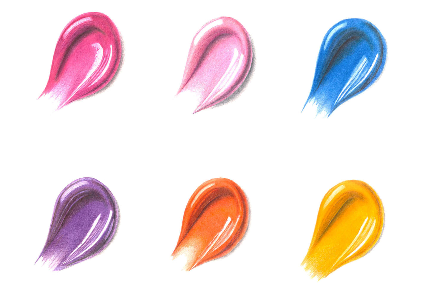 perfect pallette print of colour pencil drawing